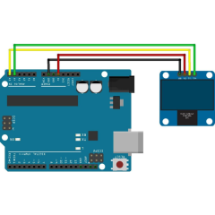 0.96 inç OLED Ekran (Sarı/Mavi) 4 Pinli