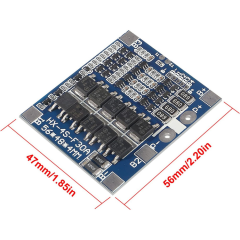 4S 30A Lityum Pil Li-ion Balanslı Batarya Koruma Kartı