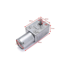 12V 40 RPM L Redüktörlü DC Motor