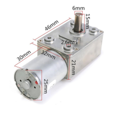 12V 150 RPM 90 Derece Redüktörlü Motor