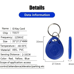 125 KHz RFID Anahtarlık