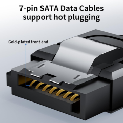 SATA 3 Disk Kablosu (90 Derece, Kilit Mekanizmalı)