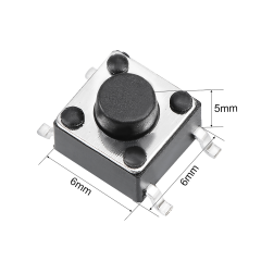 4 Pin Push Button - 6x6x5 mm