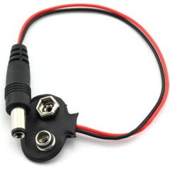 9V Power Cable Jack Pil Başlığı (5.5x2.1mm)