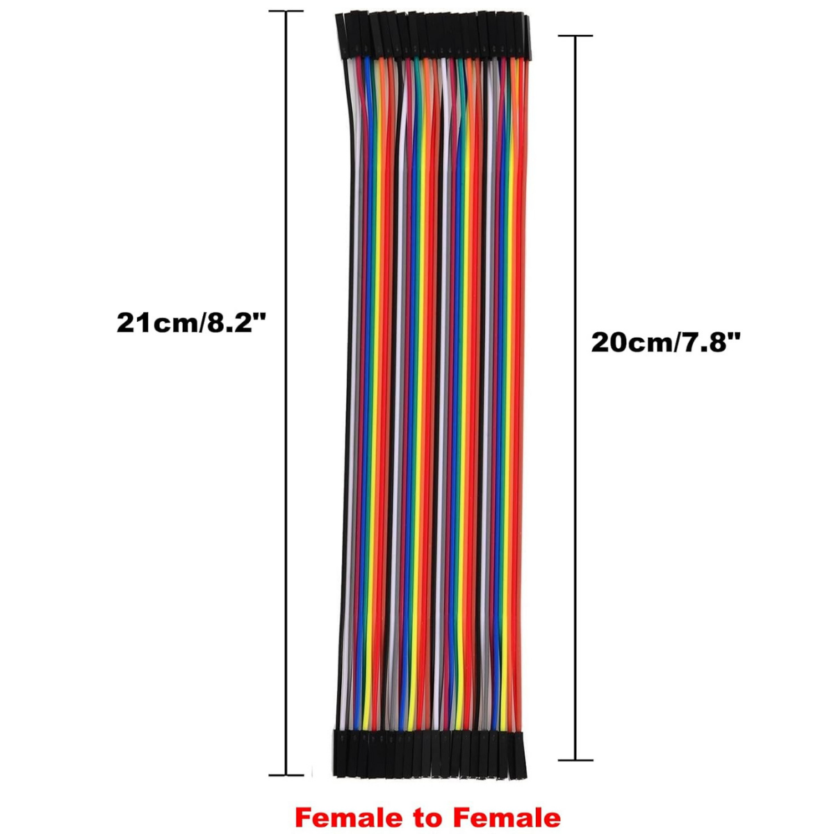 Dişi - Dişi Jumper Cable 20 cm 40 Pin