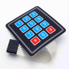 4x3 Membran Keypad Buton Matrix Takımı