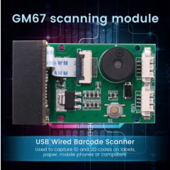 GM67 1D/2D USB UART QR Barkod Tarayıcı Modülü