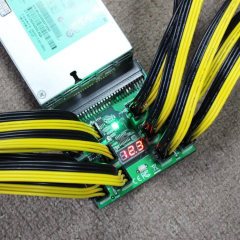 PCI-e 6 Pin Dişi - 2 x 8 (6+2) Pin Erkek GPU Güç Kablosu