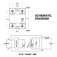 SSR-40DA Solid State Röle 40A – 24-380V