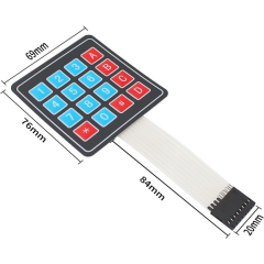 4x4 Membran Keypad Buton Matrix Takımı
