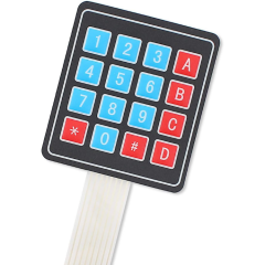 4x4 Membran Keypad Buton Matrix Takımı