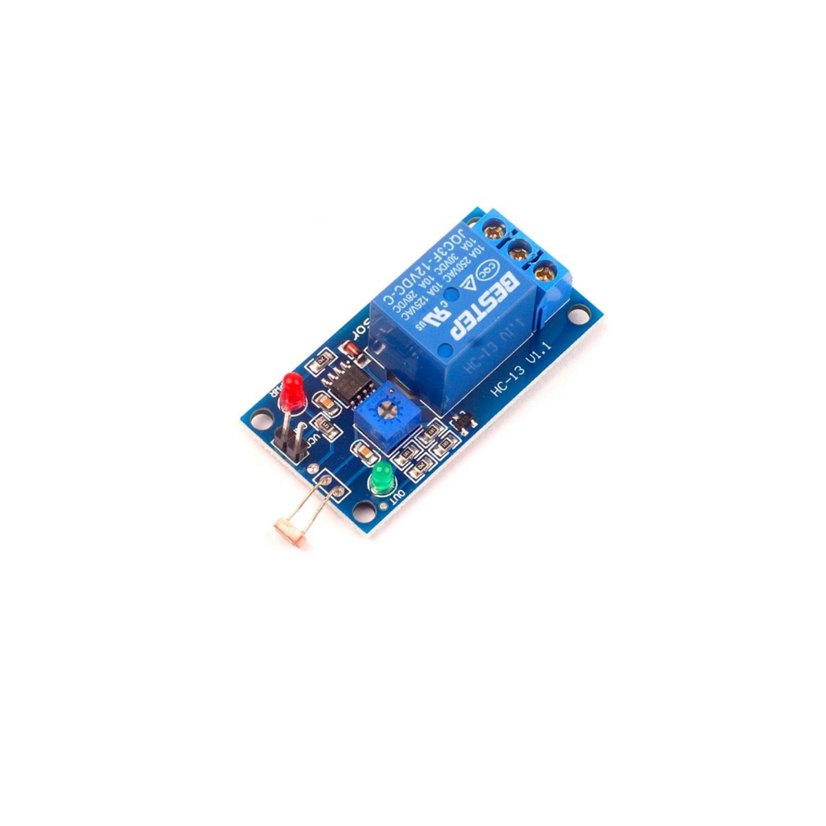 12V 1 Kanal LDR Işık Sensörü Kontrollü Röle Kartı