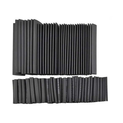 Isıyla Daralan Makaron Seti (127 Adet, Siyah)