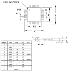 ATmega168PA-AU 8-bit 20MHz Mikrodenetleyici
