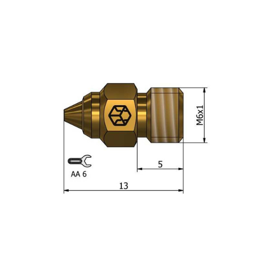 CR6 CSA Nozzle 0.8 mm