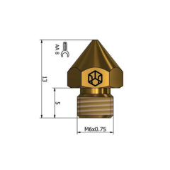 CR10S M6x0.75  Csa Nozzle 1.0 mm