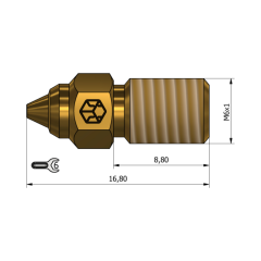 Creality Ender 5 S1 Uyumlu Csa Nozzle 0.4 mm