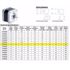 17HS4401 Nema17 Step Motor 2.5A