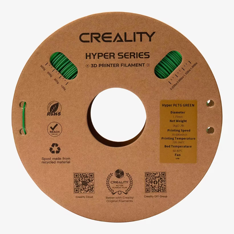 Creality Hyper PLA Filament Gold 1.75mm 1kg