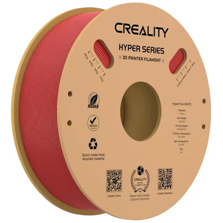 Creality Hyper PLA Kırmızı Filament 1.75mm 1 kg