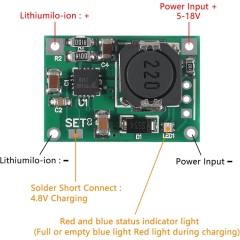 TP5100 2S Lityum Batarya Şarj ve Yönetim Modülü