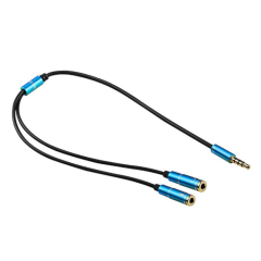 Stereo 3.5mm Kulaklık ve Mikrofon Çoklayıcı Kablo