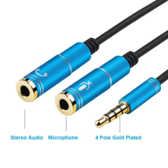 Stereo 3.5mm Kulaklık ve Mikrofon Çoklayıcı Kablo