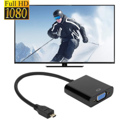 Micro HDMI to VGA Kablo Dönüştürücü Adaptör