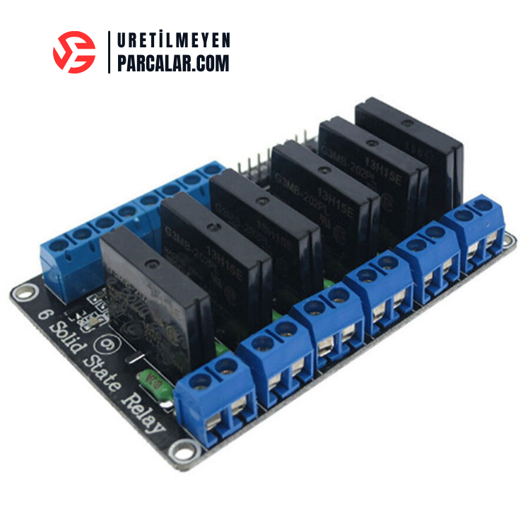 5V 6 Kanal Solid State Röle Kartı
