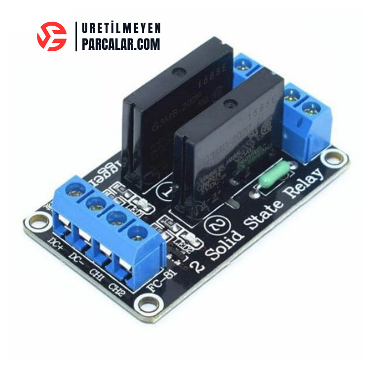 5V 2 Kanal Solid State Röle Kartı – 5V 2A