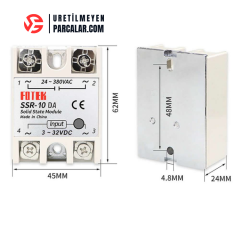 SSR-10DA Solid State Röle (10A) 24-380V