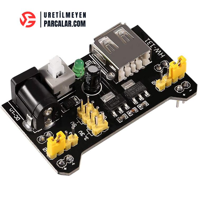 Breadboard Güç Kaynağı Modülü 3.3V/5V