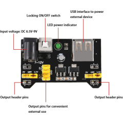 Breadboard Güç Kaynağı Modülü 3.3V/5V