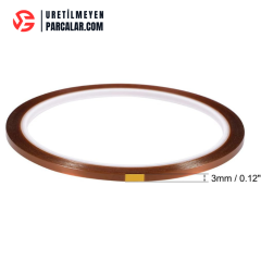 Isıya Dayanıklı Kapton Bant - 3mm x 30m