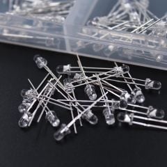 3 mm Led Paketi - Mavi Sarı Turuncu Yeşil Beyaz Kırmızı - 5 Adet Yeşil