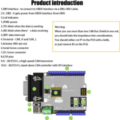 Arduino CAN-Bus Shield MPC2515 Modülü