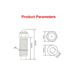 Elegoo Neptune 4 & 4 Pro Uyumlu CSA Nozzle 0.6 mm