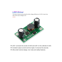 2W - 3W Güç LED Sürücü - 5-35 V Giriş, 700 mA Sabit Çıkış, PWM Girişi