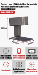 5W Akıllı Mini Lazer Gravür - Taşınabilir Lazer Kazıma Makinesi