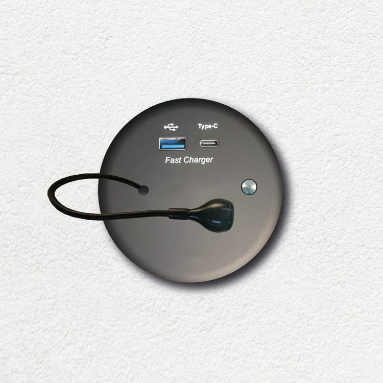 KMB-A006 USB A/USB C Şarj + Okuma Lambası