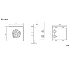 KMB-MH02 Duvar Tipi Bluetooth Hoparlör
