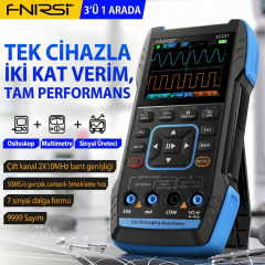 FNIRSI 2C23T 3’ü 1 Arada El Tipi Osiloskop