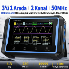 FNIRSI 2C53P 3'ü 1 Arada El Tipi Osiloskop