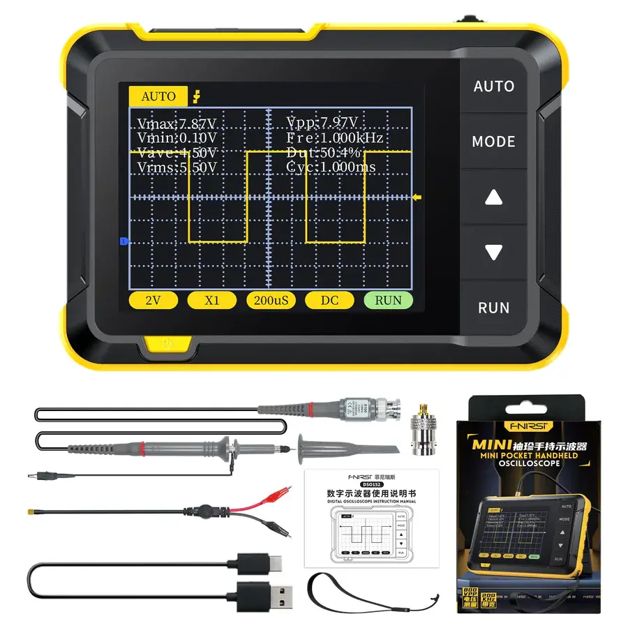 FNIRSI DSO-152 Mini Taşınabilir Osiloskop