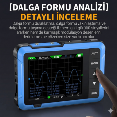 FNIRSI DSO-510 Mini Taşınabilir Osiloskop