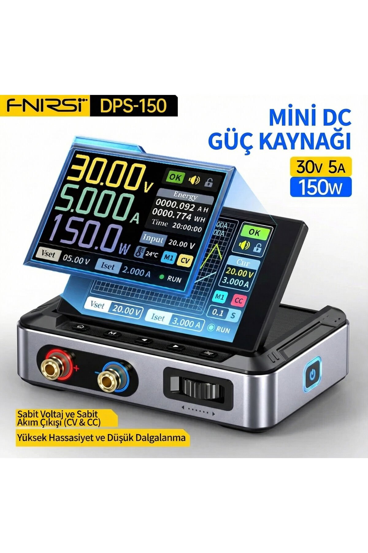 FNIRSI DPS-150 Ayarlanabilir DC Güç Kaynağı 150W
