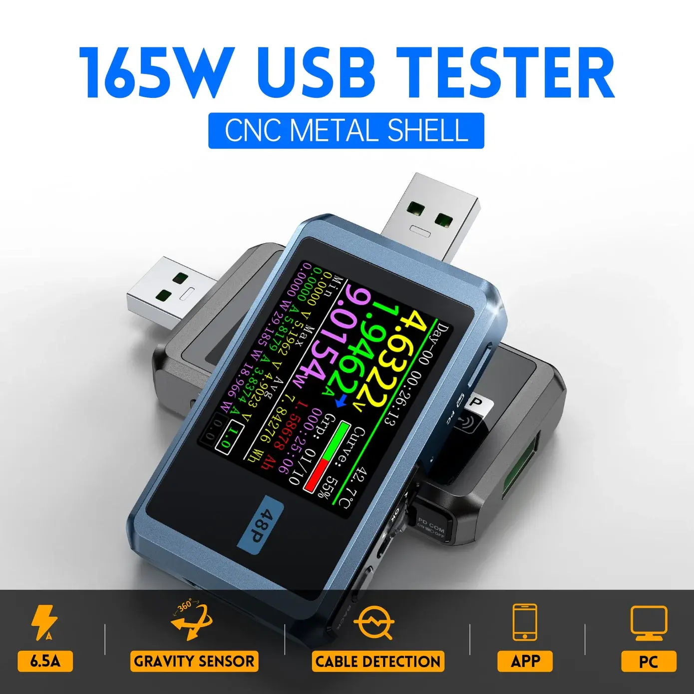 FNIRSI FNB48P USB Güç ve Hızlı Şarj Test Cihazı