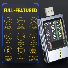 FNIRSI FNB58 USB Test Cihazı PD QC Hızlı Şarj Ölçer