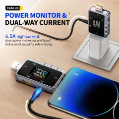 FNIRSI FNAC-28 USB Güç ve Hızlı Şarj Test Cihazı