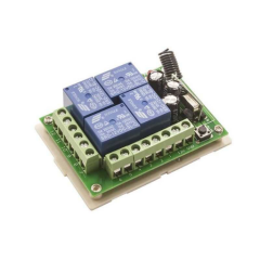 4 Kanal 12V Uzaktan Kumandalı RF Modülü Alıcı Verici